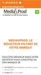 Mobile Screenshot of mediasprod.fr