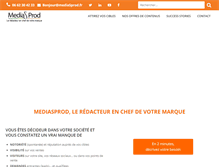 Tablet Screenshot of mediasprod.fr